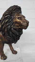 LEEUW / BRONZEN BEELD / WILD DIER, Ophalen of Verzenden, Wild dier, Beeldje of Figuurtje