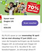 Plus dagje uit vouchers, Verzamelen, Supermarktacties, Plus, Ophalen
