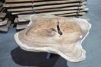 Suar boomstamtafel Rond 160-215 cm BT 167, Ophalen, Nieuw
