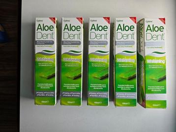 5 x AloeDent Tandpasta Whitening (100 ml) beschikbaar voor biedingen
