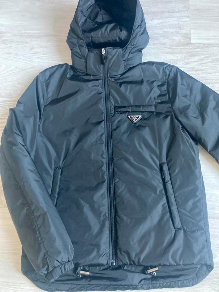 Prada re-nylon puffer jas origineel, Kleding | Heren, Jassen | Winter, Zo goed als nieuw, Maat 48/50 (M), Zwart, Ophalen of Verzenden