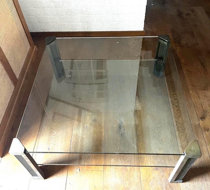 Salon tafel Peter Ghyczy T14, Huis en Inrichting, Tafels | Eettafels, Gebruikt, Glas, Ophalen of Verzenden