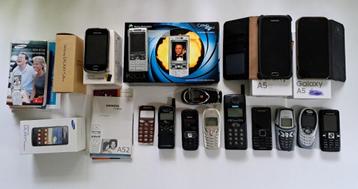 GSM telefoons, Nokia, Samsung, etc., 12 stuks en netadapters beschikbaar voor biedingen