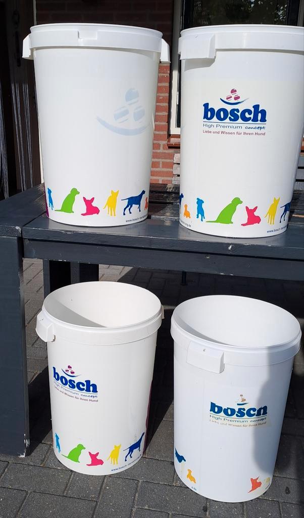 4 grote tonnen, Huis en Inrichting, Emmers, Gebruikt, Ophalen of Verzenden