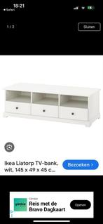 Ikea Liatorp TV-meubel - Wit -m, Ophalen, Gebruikt, 100 tot 150 cm, Minder dan 100 cm