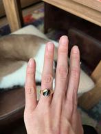 Vintage gold set, earrings, ring, medallion, Sieraden, Tassen en Uiterlijk, Antieke sieraden, Ophalen of Verzenden, Goud, Ring