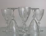 6 x kristallen Diamond wijnglazen met “diamant”, Ophalen of Verzenden