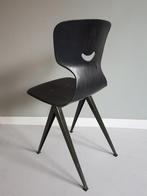 Industriële GALVANITAS stoel Zwart - Vintage jaren 60-70, Ophalen, Metaal, Zwart, Zo goed als nieuw