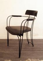 Vintage Italiaanse design stoel - mid century design, Huis en Inrichting, Stoelen, Ophalen, Gebruikt, -, Zwart