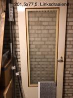 Gratis binnendeur stomp linksdraaiend 201,5x77,5 met glas, 80 tot 100 cm, Binnendeur, Ophalen of Verzenden, 200 tot 215 cm