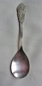 1 Verzilverde Sola Suikerschep - lepel ANB 1953, Gebruikt, Zilver, Verzenden