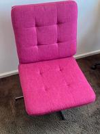 Draaistoel roze, Huis en Inrichting, Fauteuils, Ophalen, Zo goed als nieuw, Stof