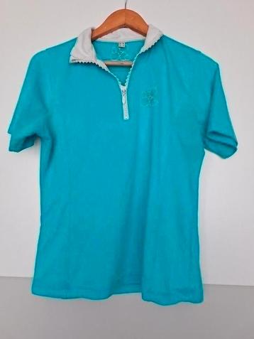 BR chique dames shirt XL mint aqua turquoise wedstrijdshirt beschikbaar voor biedingen