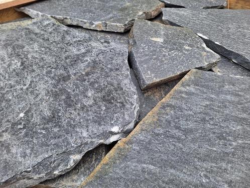 flagstones Kavala Black Kwartsiet - AKTIEPRIJS, Tuin en Terras, Tegels en Klinkers, Nieuw, Terrastegels, Natuursteen, 10 m² of meer