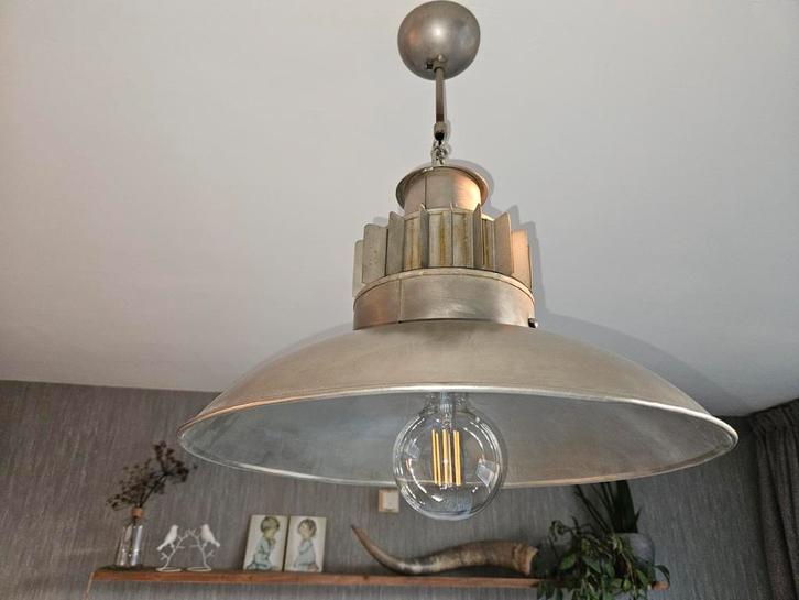Industriele hanglamp, Huis en Inrichting, Lampen | Hanglampen, Zo goed als nieuw, Minder dan 50 cm, Ophalen of Verzenden