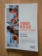 Geert Speltincx - Feedback in de klas, Sociale wetenschap, Ophalen of Verzenden, Zo goed als nieuw, Geert Speltincx; Stijn Vanhoof