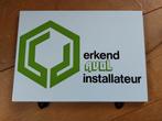 Emaille reclamebord Avol installateur, Verzamelen, Ophalen of Verzenden, Zo goed als nieuw, Reclamebord
