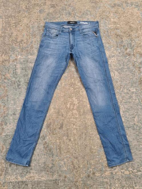 Replay ANBASS W32 L32 Slim STRETCH Bronno3232 Blauw, Kleding | Heren, Spijkerbroeken en Jeans, Zo goed als nieuw, W32 (confectie 46) of kleiner