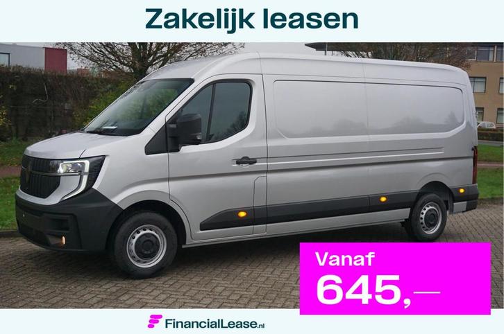 Renault Master T35 170PK L3H2 BPM VRIJ! 10" R-Link Navi, Cam, Auto's, Bestelauto's, Bedrijf, Lease, Financial lease, ABS, Alarm