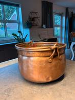 Antieke Koperen Ketel met Handvatten, Antiek en Kunst, Antiek | Koper en Brons, Ophalen of Verzenden, Koper