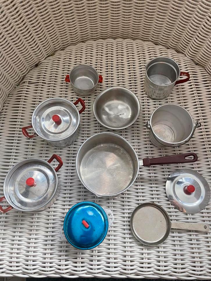 Vintage Speelgoed pannetjes, Antiek en Kunst, Antiek | Speelgoed, Ophalen of Verzenden