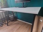 Ikea TROTTEN bureau wit/antraciet 160x80cm, Huis en Inrichting, Ophalen, Zo goed als nieuw
