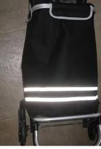 Boodschappentrolley met Wielen met diepvriestas Opvouwbaar, 30 cm of meer, Zwart, Ophalen of Verzenden, Uitschuifbare handgreep