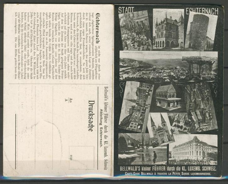 Luxemburg Echternach 1924 Stadsbeeld Ansichtkaart 948a jdu, Verzamelen, Ansichtkaarten | Buitenland, Ongelopen, België en Luxemburg