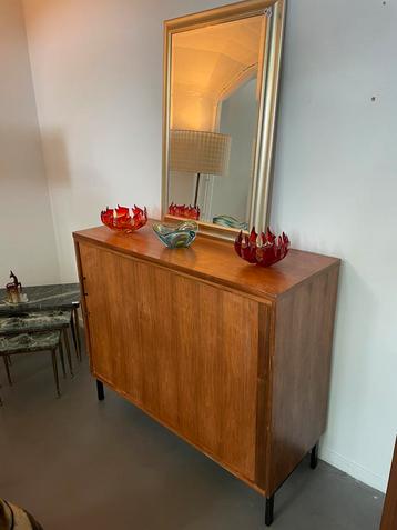 Vintage roldeurkast jaren 60 70 dressoir beschikbaar voor biedingen