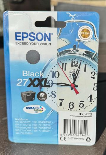 Nieuwe Epson 27XXL Zwart Inktcartridge beschikbaar voor biedingen