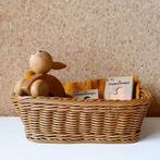 Vintage mandje, Mand, Ophalen of Verzenden, Zo goed als nieuw, Riet