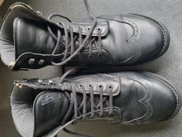 Zwarte op maat gemaakte leren wandelschoenen,  maat 40 beschikbaar voor biedingen