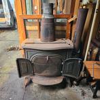 Houtkachel / Openhaard met pijp en toebehoren, Ophalen, Gebruikt, Onbekend, Vrijstaande haard