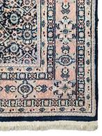 Handmade Persian wool Herati carpet floral blue 182x237cm, Persian Perzisch vintage oosters hype, Gebruikt, 150 tot 200 cm, Onbekend