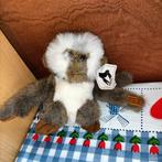Oude Apenheul aap knuffel bruin met wit 16 cm met kaartje, Ophalen of Verzenden