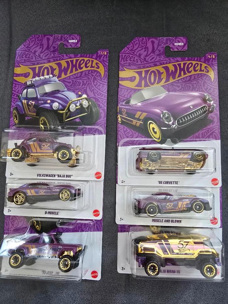 Pearl & Chrome Series 2024 Hot Wheels 1:64, Hobby en Vrije tijd, Modelauto's | Overige schalen, Nieuw, Auto, Ophalen of Verzenden