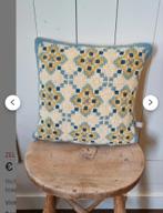 Handgemaakt  Kussen 40x40, Ophalen of Verzenden, Zo goed als nieuw, Overige kleuren, Vierkant