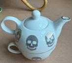 Bijzonder theepotje met theekop, porselein, Zara Home, Huis en Inrichting, Keuken | Servies, Ophalen of Verzenden, Zo goed als nieuw