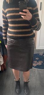 Arma collection donker bruine leten rok maat 36, Kleding | Dames, Bruin, Arma, Ophalen of Verzenden, Zo goed als nieuw