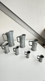 tinnen maatbekers, Antiek en Kunst, Ophalen