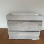 Primabad Wastafelmeubel met Keramische Wastafel, Gebruikt, Minder dan 100 cm, Wastafelkast, 25 tot 50 cm