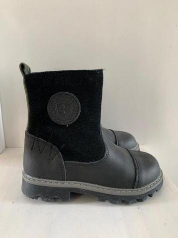 Stoere zwarte echt Leren Laarsjes maat 25, NIEUW! CADEAUTIP! beschikbaar voor biedingen