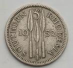 3 Pence 1952 Zuid Rhodesie Oude Munt Afrika Engeland Kolonie, Ophalen of Verzenden, Overige landen
