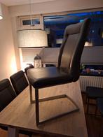 Eetkamer stoelen Henders en Hazel, Ophalen, Zwart, Zo goed als nieuw, Metaal