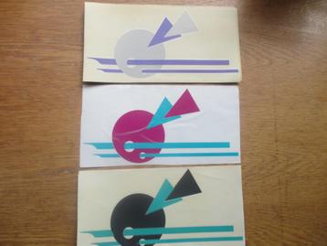 STICKERSET - H - 29 X 14,5 CM -- KLEUR NAAR KEUZE beschikbaar voor biedingen