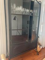 Basic Label stalen kast vitrinekast, Huis en Inrichting, Ophalen of Verzenden, 25 tot 50 cm, 150 tot 200 cm