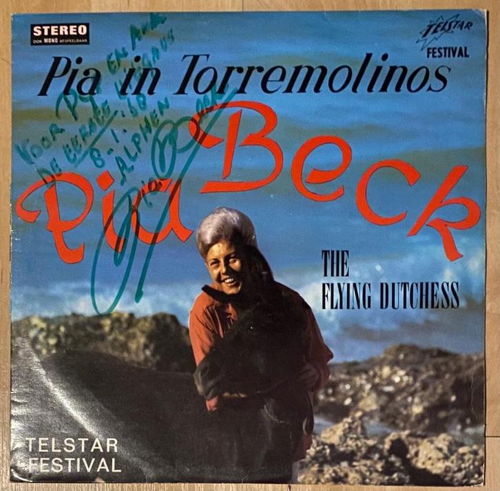PIA BECK ‘TORREMINOS’ LP TELSTAR JAZZ MET HANDTEKENING 1968, Cd's en Dvd's, Vinyl | Jazz en Blues, Gebruikt, Jazz, 1960 tot 1980