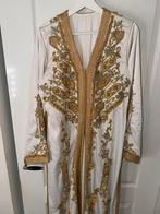 Witte met Gouden Jurk - Nieuw, Kleding | Dames, Jurken, Wit, Nieuw, Ophalen of Verzenden, Maat 36 (S)