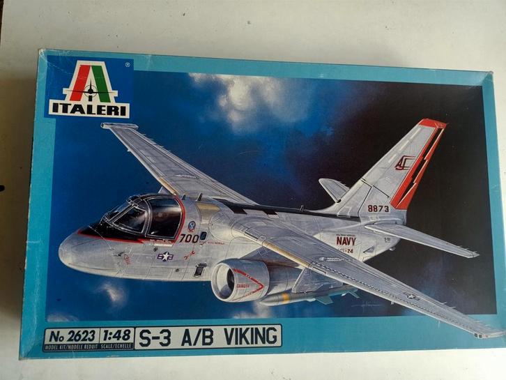 Italeri 1/48 S-3 A/B Viking + Eduard canopy mask, Hobby en Vrije tijd, Modelbouw | Vliegtuigen en Helikopters, Ophalen of Verzenden