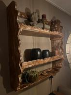 Landelijk houten wandrek - 100x90x27cm, Ophalen, Gebruikt